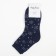 Women's socks "Snowflakes", dark blue color, size 23-25