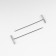 Portnovskiy pins, T-shaped, 38 mm, 50 pcs, silver color