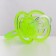 Nipple - dummy silicone orthodontic "bow", from 6 months, with a cap, green color