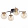 Ceiling EVOLUCE lamp. Sle106902-04. Literno. 4x40 watts, E14, 62.5x42x18.5 cm, black color