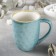 Porcelain mug Magistro "Cerera", 400 ml, blue color