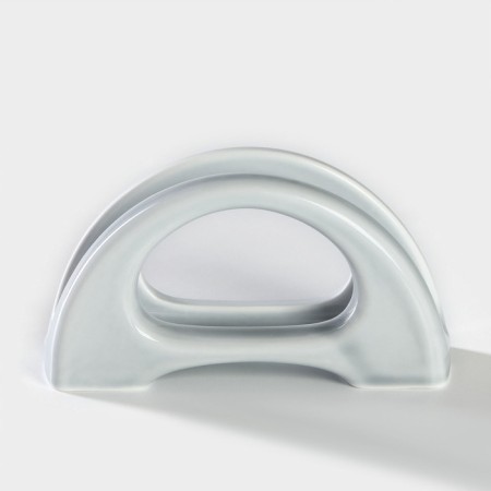 Porcelain napkin "watercolor", the color is light gray-1