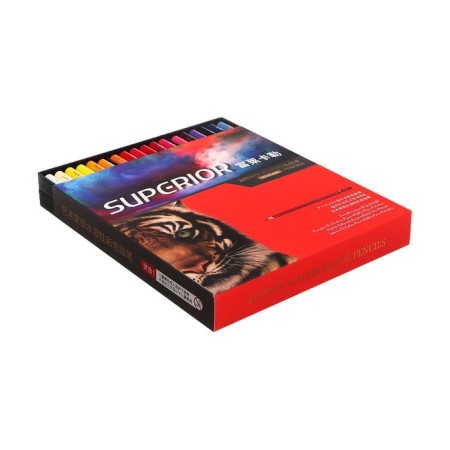 Pencils of watercolor 36 colors, in a cardboard box WCP-36-1