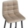 Hilly stool for metal/velor, black/beige 43x42x93 cm