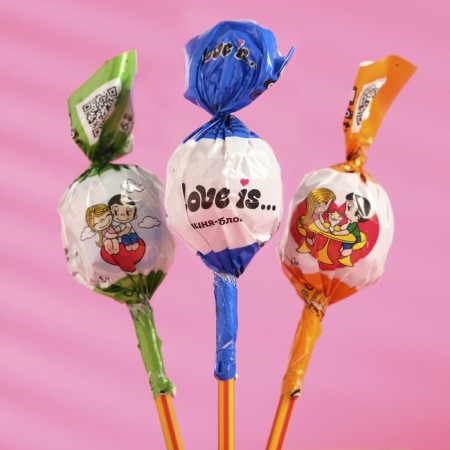 Love IS Caramel, with filling, mix of tastes, sphere, 17.5 g-1