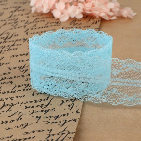 Capricon lace, 40 mm × 10 ± 1 m, blue color-4