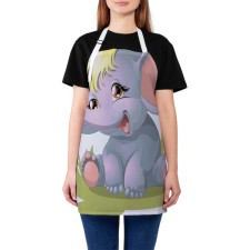 Apron with photo print, size 65x65x28 cm