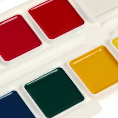 Watercolor 10 colors "Gamma" "Classic", honey, without brush, plastic-2