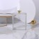 Organizer for storage "Flower", with a lid, 11 × 8.5 × 8.5 cm, the color is transparent/golden