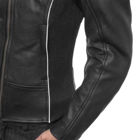 Women's leather jacket mira, size XXS-4