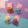 Hair elastic band "Sport Assorted" (set 8 pcs) strokes, mix