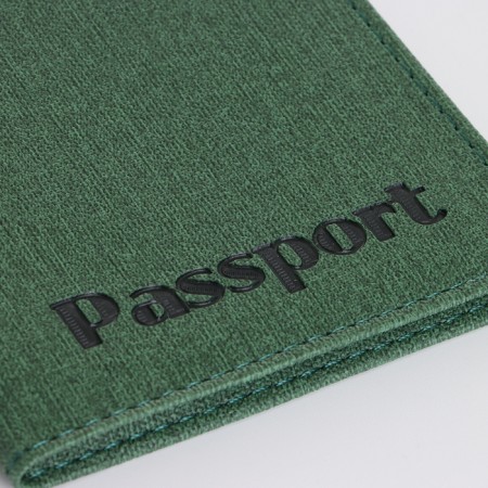 Cover for passport, green color-4