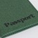 Cover for passport, green color