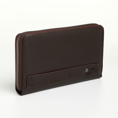 Male clutch on lightning, textura, brown color-1