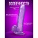 Falloimitator Oka-Khpoki, realistic, on suction cup, gel, 18 x 3.5 cm, purple