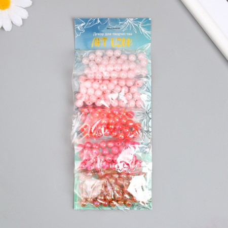Beads for creativity plastic "mother-in-law. Berry mix" Nr 5 colors x 10 g d = 0.8 cm-4