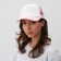 Baseball cap with minaku grid, light pink color, size 56-58
