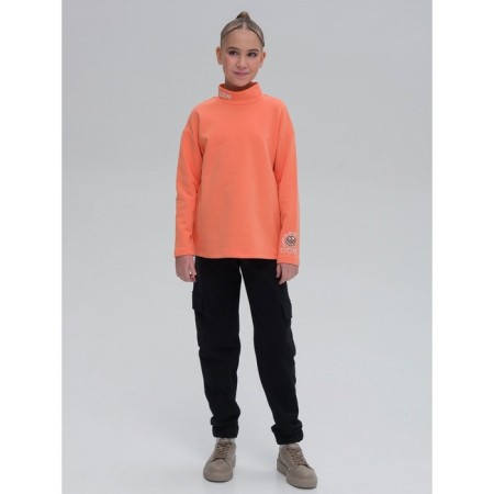 Pants for girls, height 152 cm, black color-10