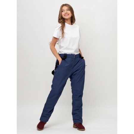 Semi-combinezone ski female, dark blue color, size 50-4