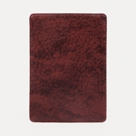 Cover for travel ticket, burgundy color