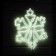 Neon figure "Snowflake", 56 cm, 560 LED, 220 V, glow of white