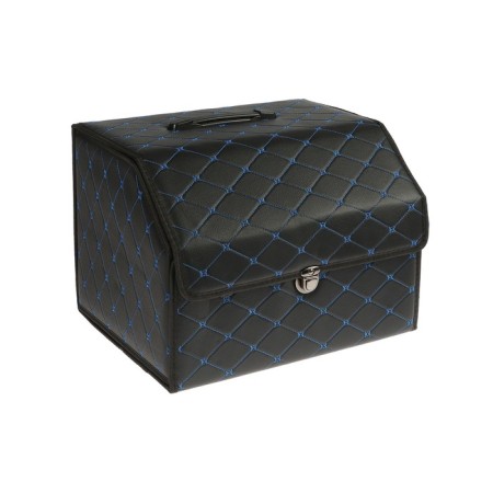 Organizer COFR in the trunk, 39 x 30 x 31 cm, eco-leather, black-blue-1