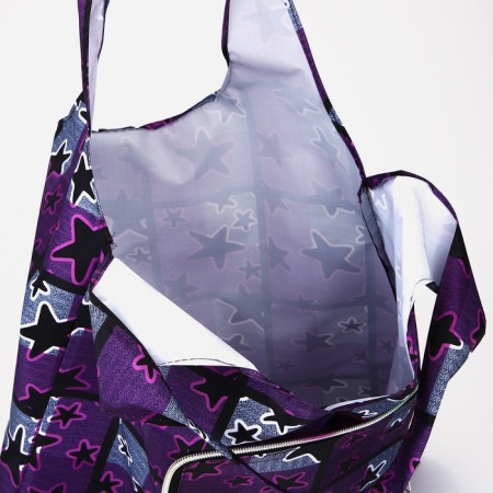 Permanent bag on the button, purple color-3