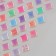 Stickers for creativity plastic "Multi -colored rhomba tiles" 9.3x20.4 cm