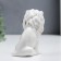 Souvenir ceramics "White Leo" with gold 10 cm