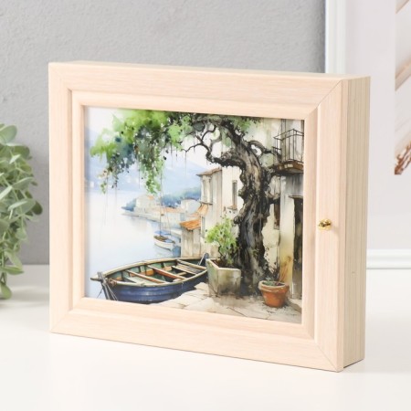 Key of "boats" 24x29 cm milk oak-2