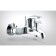 Bravat ECO 7F611147C-B bath mixer, with short surge and shower watering can