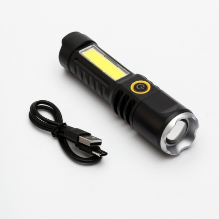 Manual battery, 5 watts, 400 mAh, XPE, COB, ZOOM, 4 modes, Type-C-1