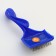 Brush - three -row pudder, base 84 x 58 mm, blue