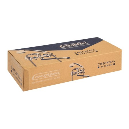 Mixer for the Bath "Soyuzkran" 566-236, two-wound, shower set, pour 35cm, zinc, chrome-5