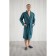 Male dressing gown, shalka+kant, size 60, emerald color, waffle