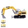 Excavator Radio -controlled "construction", movable bucket, with metal elements