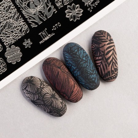 TNL Premium Amazing Flora Stamping Plave-2