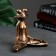 Figure "Frog Yoga in the Lotus Pose" 16x16x6cm, Bronze
