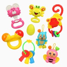 A set of rattles in a container, 8 pcs crumb I