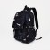 Young backpack from textiles on lightning, 4 pockets, blue color