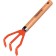 Labber, length 24.7 cm, 3 teeth, wooden handle, Tramontina