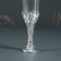 Glass candlestick, plastic "glasses" silver set 2 pcs 10.5x3x3 cm