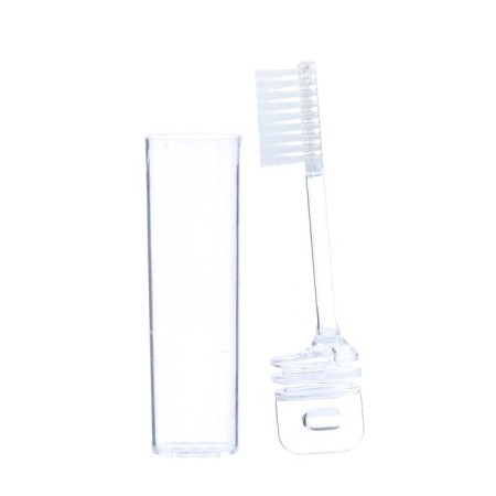 Folding toothbrush in individual packaging, 1 piece, medium rigidity, transparent-3