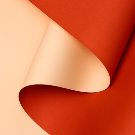 Matte, beige, red film, 0.58 x 10 m