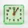 Clock - a boiler room "butterfly", discrete move, dial 5.5 cm, 9 x 8 cm, green