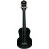 Terris Plus -50 BK UKULELE - Soprano, Upper Deck Lip, Plastic case, Black Color Black