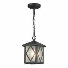 Светильник уличный подвесной St Luce. SL084.403.01. Lorne. 1х60 Вт, E27, 20х14,4х22,5 см, цвет чёрный