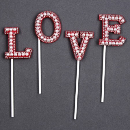 Love decoration set, red color-1