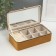 Casket to the leatherette for jewelry "Palm leaves" plug 10x18x6 cm