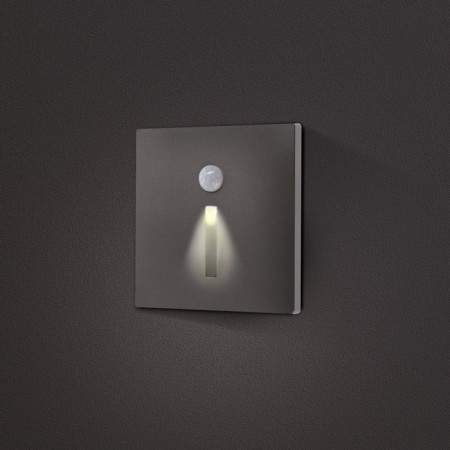 Built-in lamp for the stairs, NL-36, engine sensor, 1.5 W, 60 lm, 3000k, silver-1